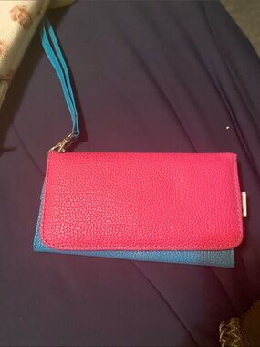 Wristlet Wallet - Pink and Blue